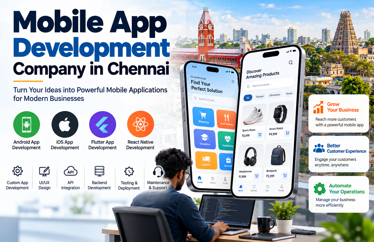 Mobile App Development Company in Chennai for Modern Businesses