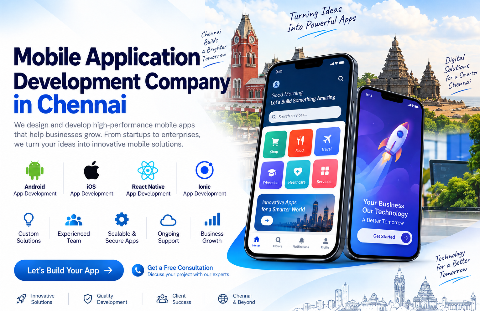 Mobile Application Development Company in Chennai – Android, iOS & Cross-Platform Apps